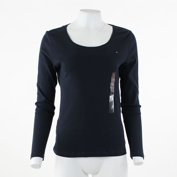Tommy Hilfiger Tommy Hilfiger Scoop-Neck Solid Sky Captain - Picture 2 of 5